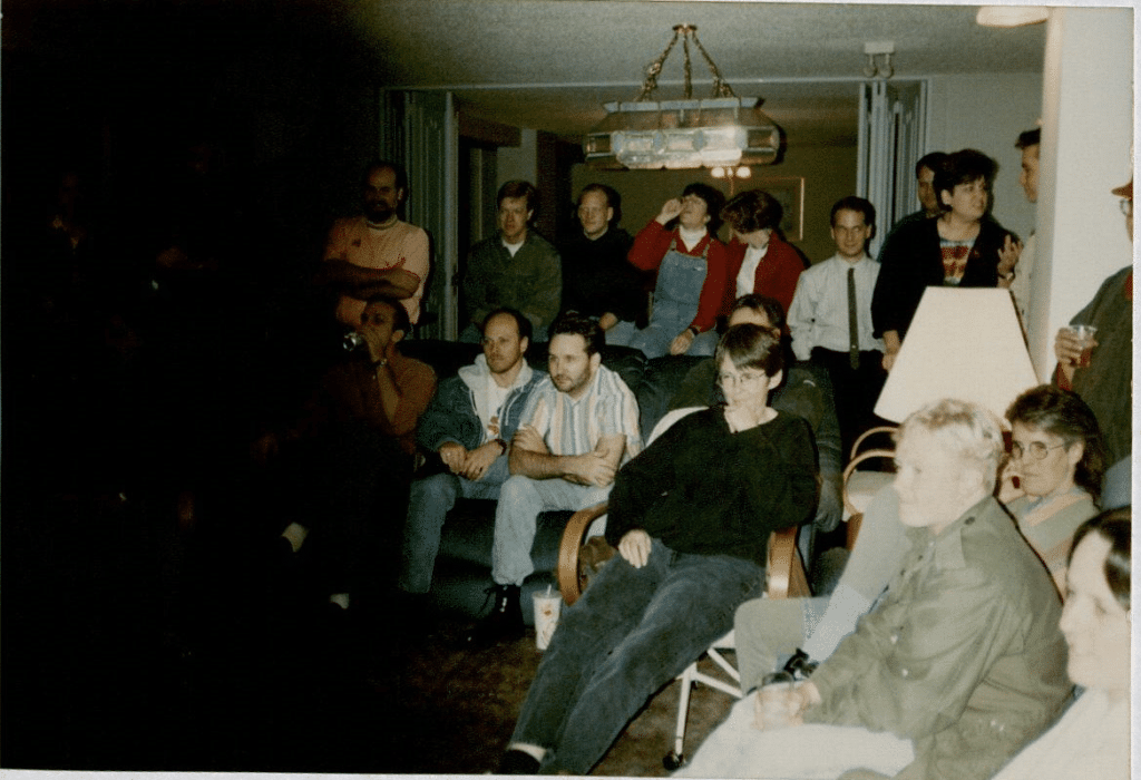 Planning board for Kansas City's Gay & Lesbian Variety Show, 'Out There'